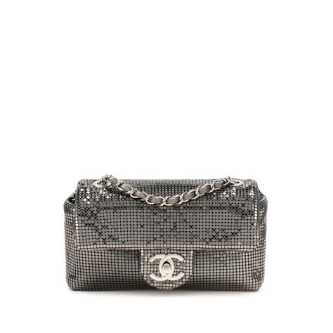 chanel ruthenium hardware|chanel silver metal hardware.